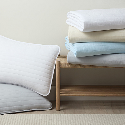 Host & Home Brushed Microfiber Quilt Set Twin White, 1 Set (P-MFQT-TWSET-WH)