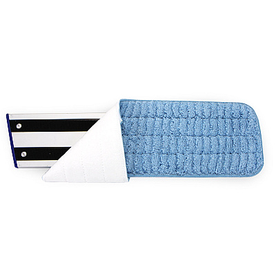 Scrubbing Wet Flat Mop - 24", Blue, Pack Of 12 (M800024B)