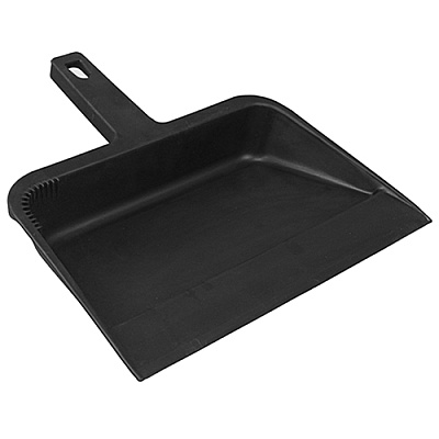 Dust Pan Plastic Black 12 Inch, Case Of 12 (700)