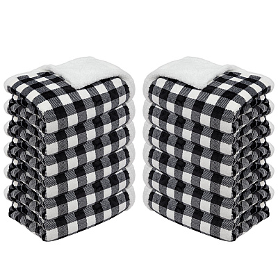 Buffalo Plaid Throw 50x70 - Black & White, Case Of 12 (THROW-BLKPLD-50X70-CS)