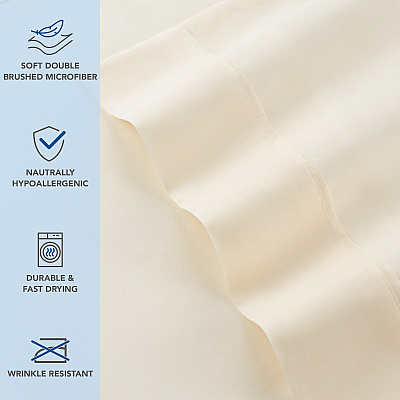 Host & Home Microfiber Pillowcase King Grey, Pack Of 12 (P-MFP-2040-IV)