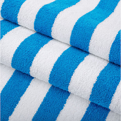 California Cabana Beach Towels 30x70 Blue, Case Of 24 (CABANA-BL-CS)