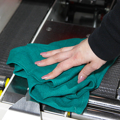 Huck Cotton Cleaning Towels 16x26 Green, Case Of 120 (ABSBNT-HGRN-CS)