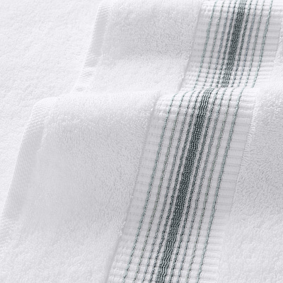 Aston & Arden Turkish Striped Bath Towel 30x60 Slate, Pack Of 2 (PNP-BT-STT3060-18SLT)