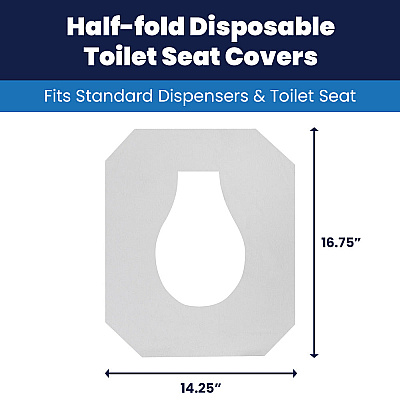 Discreet Seat Toilet Seat Covers Half Fold 250x4, Case Of 1000 (DS-1000)