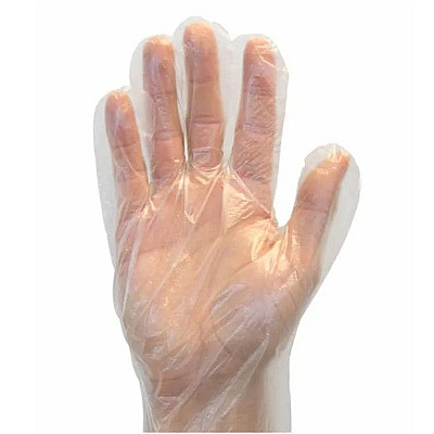 Safety Zone Polyethylene Powder Free Gloves Clear Med - Case Of 1000 (GDPE-MD)