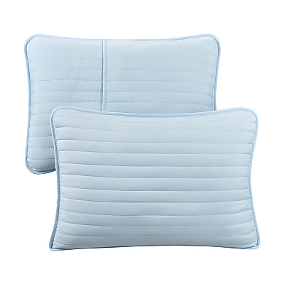 Host & Home Brushed Microfiber Quilt Set King Light Blue, 1 Set (P-MFQT-KSET-LB)