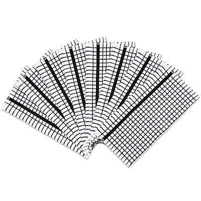 Sc Classic Checkered Dishcloth 13x13 Black, Pack Of 8 (P-SC-CHK-DC-BLK)