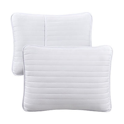 Host & Home Brushed Microfiber Quilt Set King White, Case Of 4 (MFQT-KSET-WH)