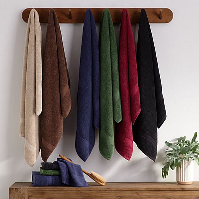 True Color Bath Towel 25x52 Beige, Pack Of 6 (P-BATH-BG-6)