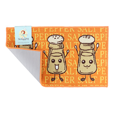 Sloppy Chef Printed Rug 18x30 Salt & Pepper, 1 Each (P-KTC-18X30-S&P)