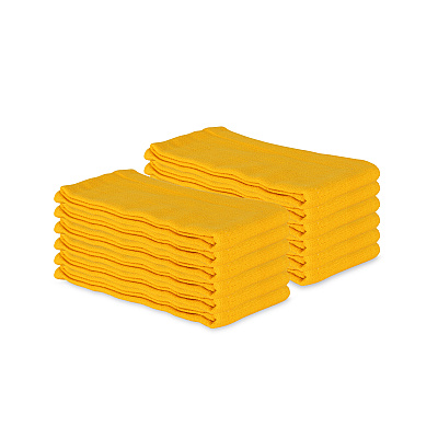 Huck Cotton Cleaning Towels 16x26 Yellow, Pack Of 12 (PNP-ABSBNT-YELW)