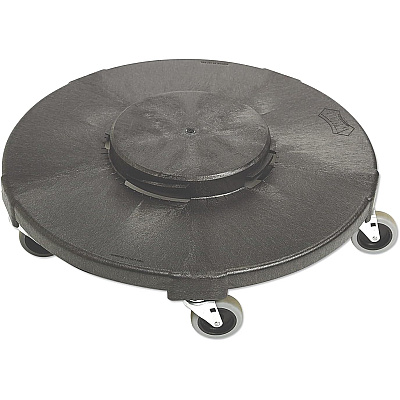 Gator Dolly, Rolling Dolly For Trash Removal, Heavy-duty Structural Foam Molded Base, 3-inch Non-marking Swivel Casters, 300 Lb. Capacity, 18” Diameter, Fits 20, 32, 44, & 55-gallon Cans, Case Of 2 (7704)