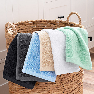 Family Essentials Washcloths 24pk White, Case Of 144 (FEWC-24PK-WH)