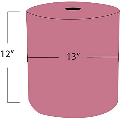 Taskbrand P80 Hydrospun Jumbo Roll, Red, 12x12, 475 Sh/rl, 1 Rl/cs, Case Of 475 (N-P080JPR)