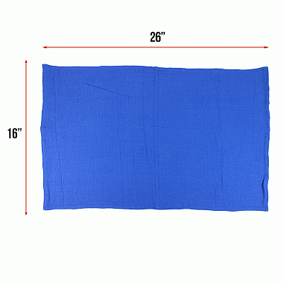 Huck Cotton Cleaning Towels 16x26 Blue, Pack Of 12 (PNP-ABSBNT-BLUE)