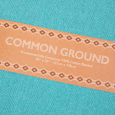 Common Ground Throw 50x70 Blue, Case Of 12 (THROW-50X70-BL-CS)