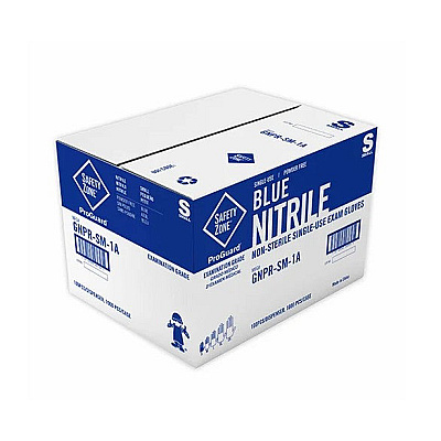 Safety Zone Nitrile Powder Free 3 Mil Exam Gloves Blue Sm, Case Of 1000 (GNPR-SM-1A)