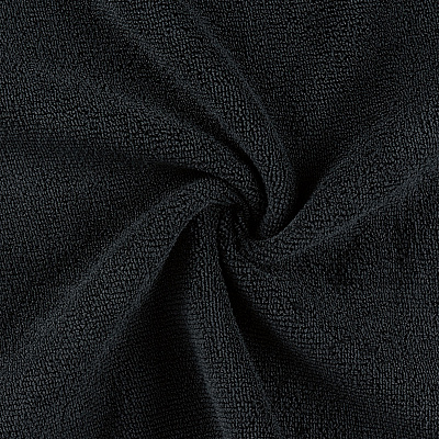 Bck2u Terry Mircofiber Salon Towel 16x27 Black, Case Of 144 (M915109BK-CS)