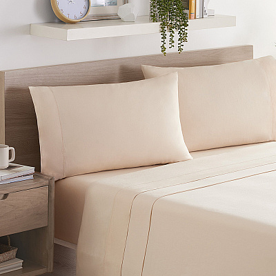 Aston & Arden Linacel Sheet Set Cali-king Beige, 4 Piece Set (SS-LNCALKG-BG)