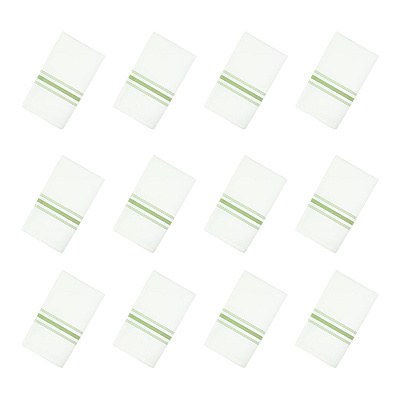 Mariposa Bistro Napkin 18x22 Green Stripe, Pack Of 12 (PNP-BISTRO-GRN)
