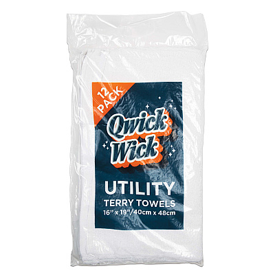 Qwick Wick Bar Mop Towel 28oz White, Case Of 60 (N030-W64-5DZ)