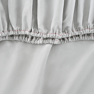 Host & Home Microfiber Fitted Sheets - Full - Gray W/ Red Hem, Pack Of 6 (P-MFS-548012-GY)