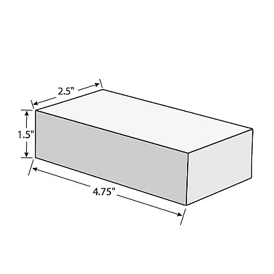 Expunge Cleaning Eraser, Bulk, White, 4.75"x2.5"x1.25", 24/cs, Case Of 24 (X24)