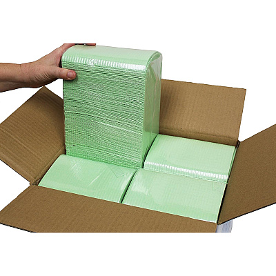 Adenna Dental Bibs Green 18 X13 4x125, Case Of 500 (BIB743G)