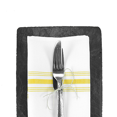 Mariposa Bistro Napkin 18x22 Gold Stripe, Pack Of 12 (PNP-BISTRO-GLD)