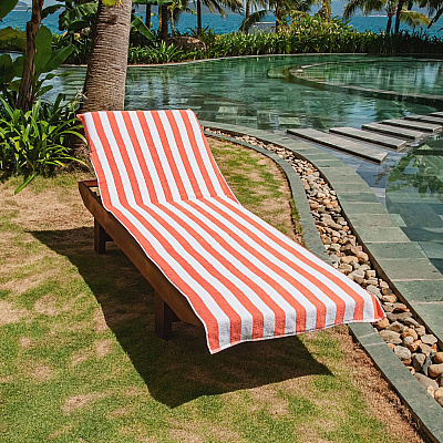 California Cabana Chaise Cover 30x85 Coral, Case Of 12 (CC-CABANA-CO-CS)
