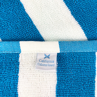California Cabana Beach Towels 30x70 Blue, Case Of 24 (CABANA-BL-CS)