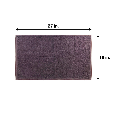 Cotton Jr. Salon Towel 16x27 Eggplant, Case Of 180 (BBJ-1627-2.5EGP-CS)