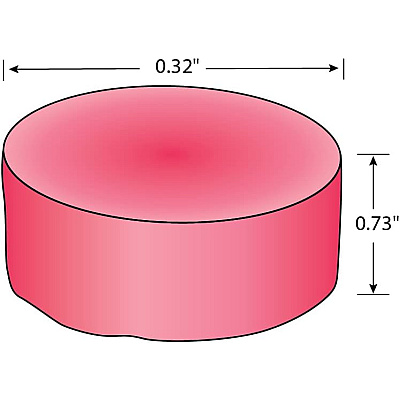 Health Gards Para Toss Block In Shipper, Pink, Cherry, 3.5 Oz, 12/bx, 12 Bxs/cs, Case Of 144 (06411)