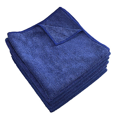 Smart Choice Microfiber Cloths 16x16 45gm Navy, Pack Of 12 (PNP915101N)