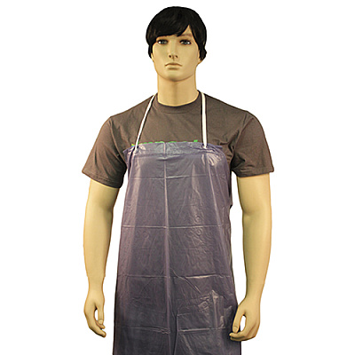 Unhemmed 6 Mil Vinyl Apron 35x48 Blue, Case Of 72 (MUB-48)