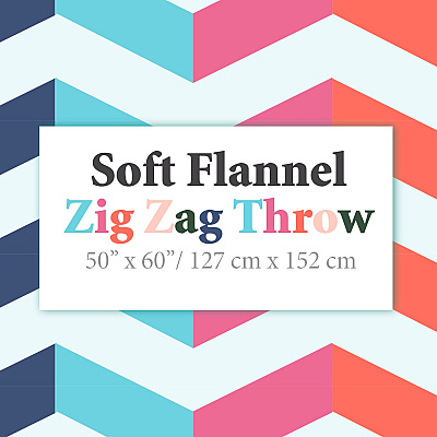 Zig Zag Throw Blankets 50x60, Case Of 12 (THROW-ZIGZAG-CS)