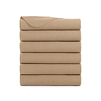 Cozy Soft Polar Fleece Throw Blanket 50x60 Beige (6pk), Pack Of 6 (P-FCPL-6PK-BG)