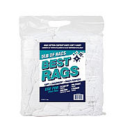 W43 T-shirt Cleaning Rags White New 5lb Bag (N2-W43-5BG)
