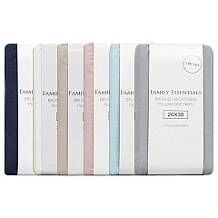 Family Essentials Microfiber Pillowcases Controlled Assortment, Case Of 24 (PCMF-STD-ASST)