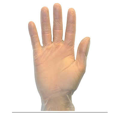 Safety Zone Vinyl Powdered 2.5 Mil Gloves Clear Xl - Case Of 1000 (GVDR-XL-HH)