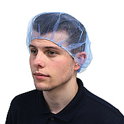 24 In. Heavyweight Polyester Hairnet Blue, Case Of 1000 (MC-24-1000/B)