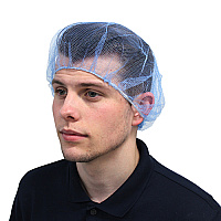 24 In. Heavyweight Polyester Hairnet Blue, Case Of 1000 (MC-24-1000/B)