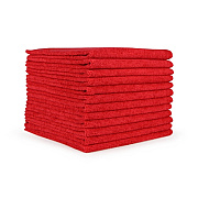 Microfiber Cloth 300 Gsm 12x12 Half-fold Red 12/bg 20 Bgs/cs, Pack Of 12 (MFC3001212RD)