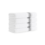 Aston & Arden Turkish Striped Hand Towel 18x32 Pewter, Pack Of 4 (PNP-HT-STT1832-54PTR)