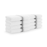 Aston & Arden Turkish Striped Washcloth 13x13 Pewter, Pack Of 8 (PNP-WCSTT1313-175PTR)