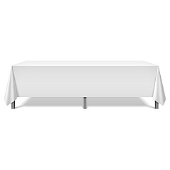 Mariposa Tablecloth 52x114 White, Pack Of 6 (P-TL-52X114-WHT-6PK)