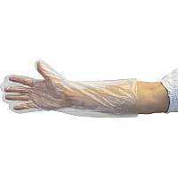 Safety Zone Polyethylene 18" Low Density Gloves Clear Lrg, Case Of 1000 (GDPE-LG-18)