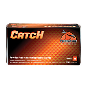 Catch Nitrile Powder Free 9 Mil Textured Gloves Orange Med, Case Of 1000 (CAT455)