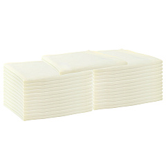 Mariposa Poly Spun Napkin 20x20 Ivory, Case Of 300 (NAP-IVORY-SPUN-CS)